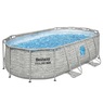 Bestway Power Steel Swim Vista Series 14' Above Ground Outdoor Swimming Pool Set with Filter Pump, Ladder, and Pool Cover, , large