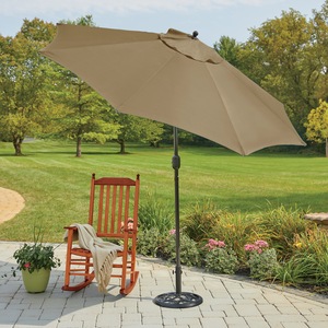 9' Market Umbrella, Tan, large