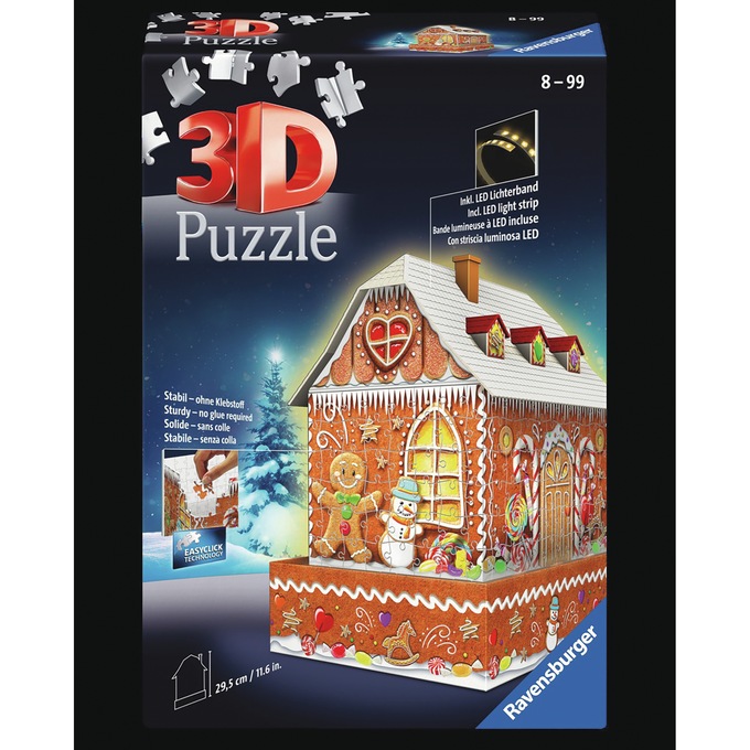 Gingerbread 3-D Puzzle, , large