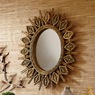 Rattan Sunburst Mirror, , large