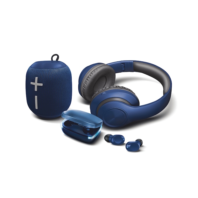 Montgomery Ward 3-Piece Wireless Audio Kit, Blue, large