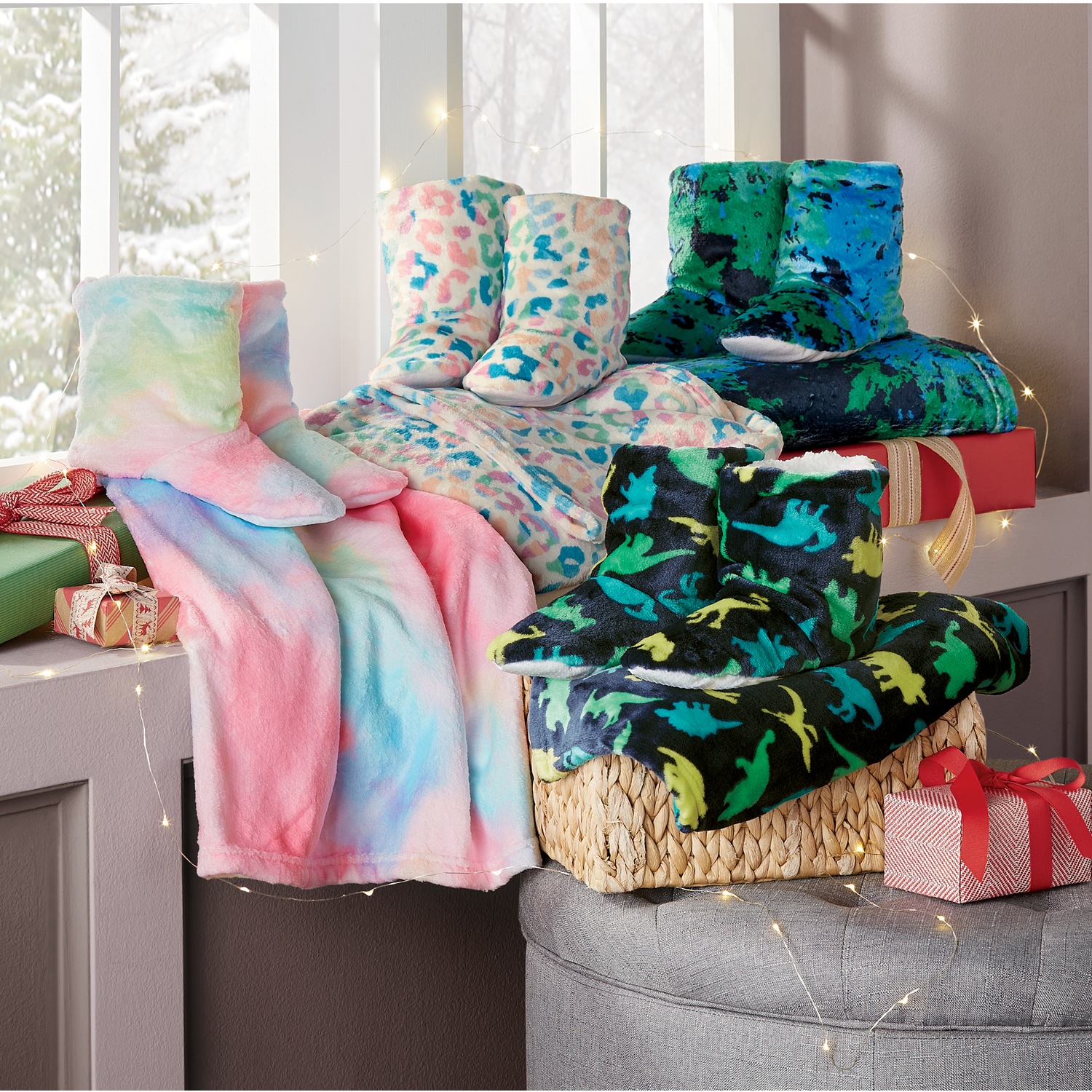 Throw blanket sales gift set