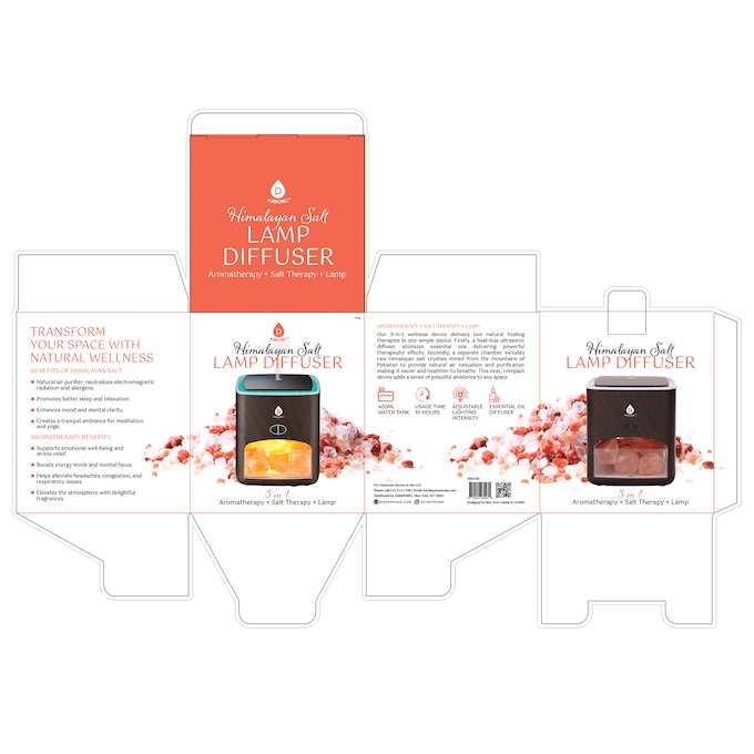 Pursonic Himalayan Salt Lamp Diffuser, , large