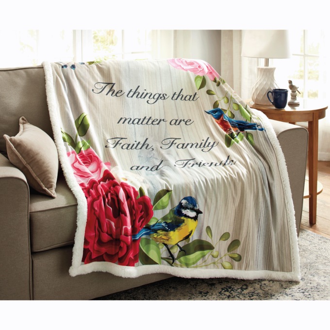 Ultra-Soft Patterned Novelty Sherpa Throw, , large