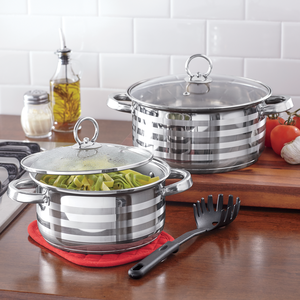Stainless Steel Cookware Set by Ginny's, , large