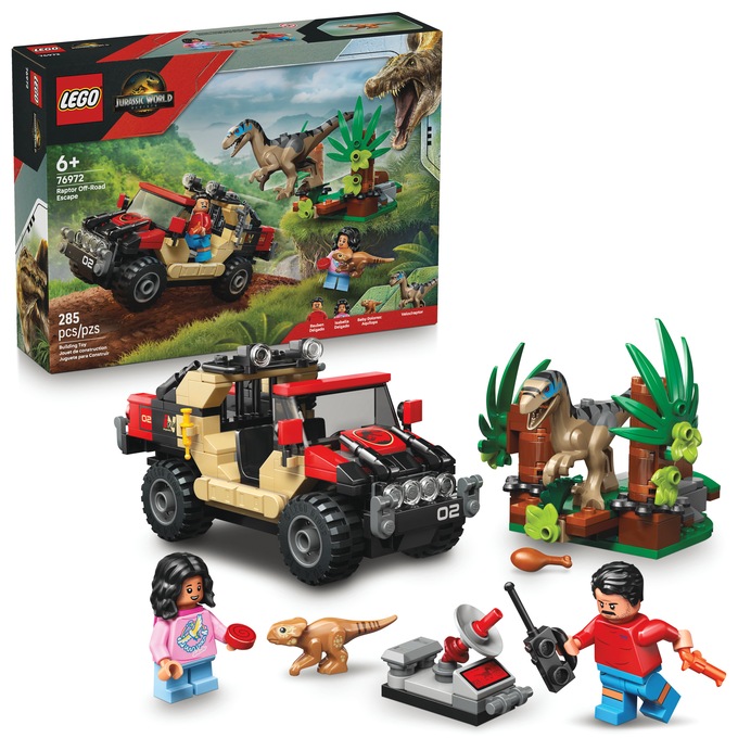 LEGO Jurassic World Raptor Off-Road Escape, , large