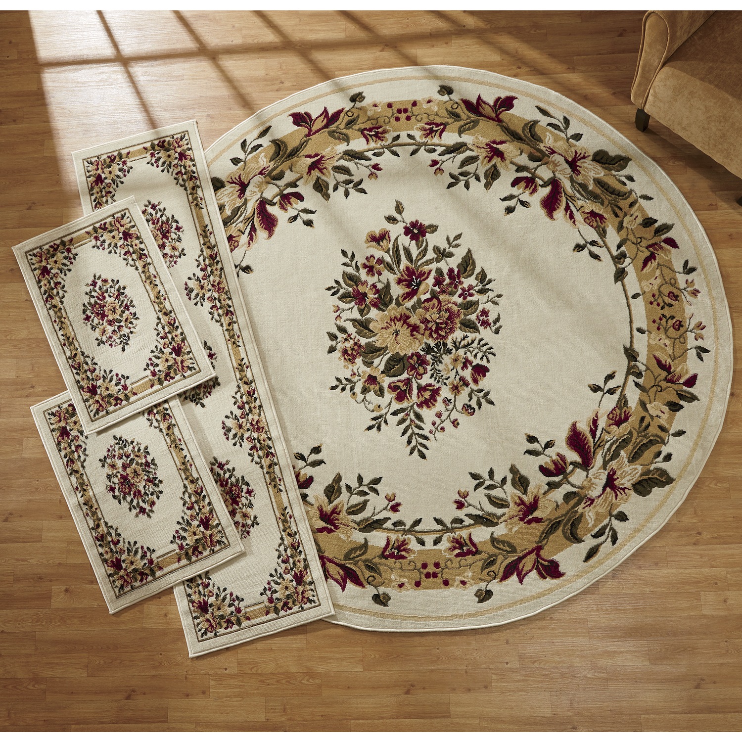 4Piece Garden Floral Rug Set Ginny's