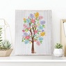 Personalized Easter Egg Tree Wall Art, Multi, large