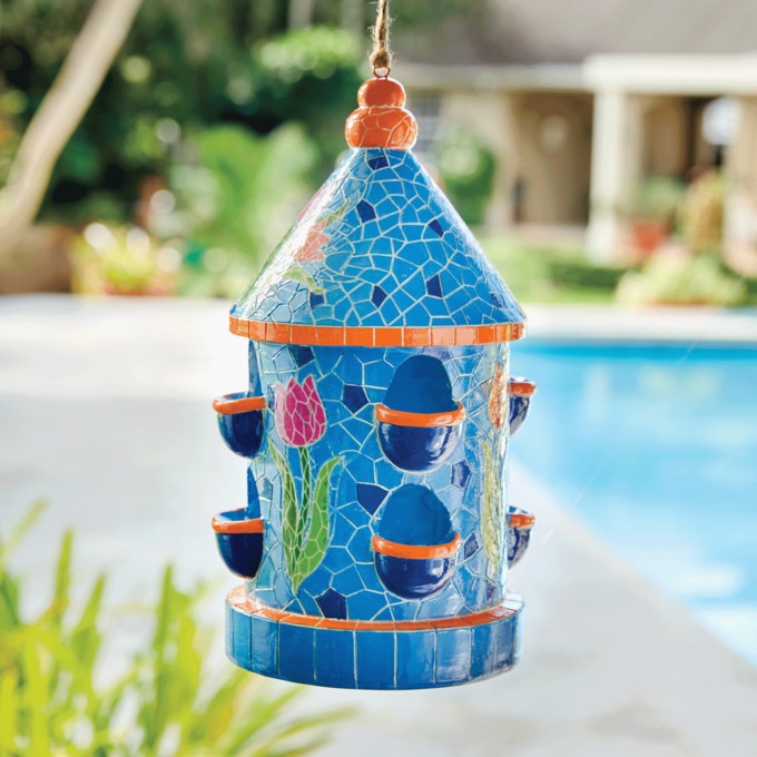 Mosaic Birdhouse, , large