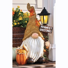 Solar Harvest Gnome Statue, , large