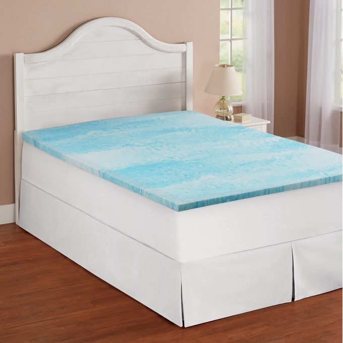 Sleep Connection 1.5" Cooling Memory Foam Topper, , large