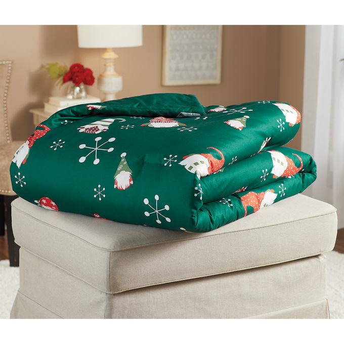 Holiday Down-Alternative Comforter, , large