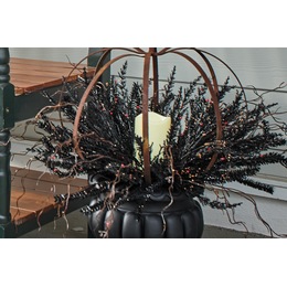 Lit Halloween Pumpkin Urn Filler, , large