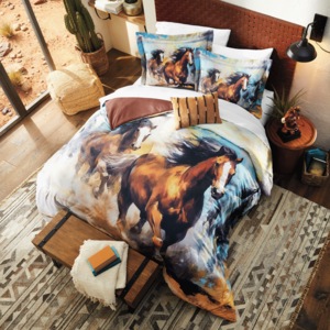 Horses 4-Piece Comforter Set, , large