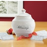 Ceramic Blessing Keepsake Jar with 36 Inspirational Blessing Cards, , large