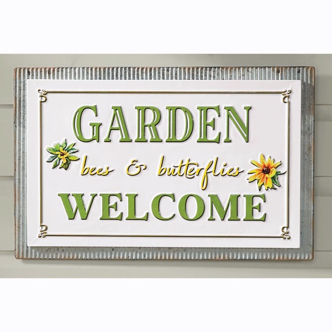 Garden Welcome Sign, , large