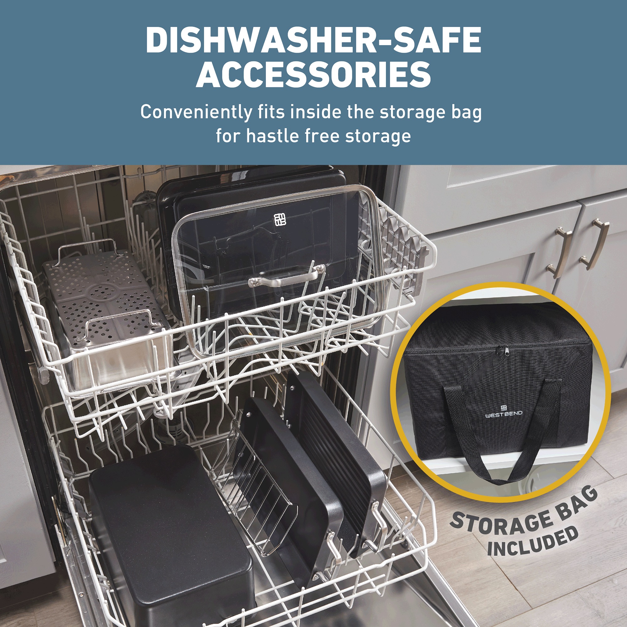 Easy Return West Bend 87905R Versatility Slow Cooker Non Stick Dishwasher Safe T - Foto 4