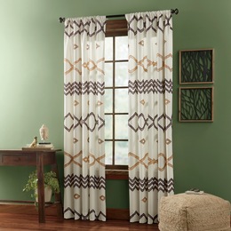Clipped Jacquard Global Single Panel, , large