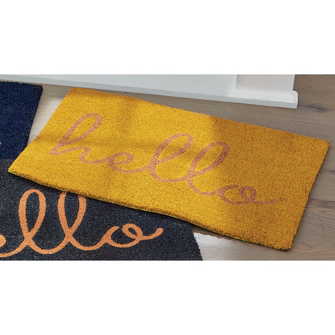 Hello Indoor/Outdoor Coir Mat - 20" X 30", , large