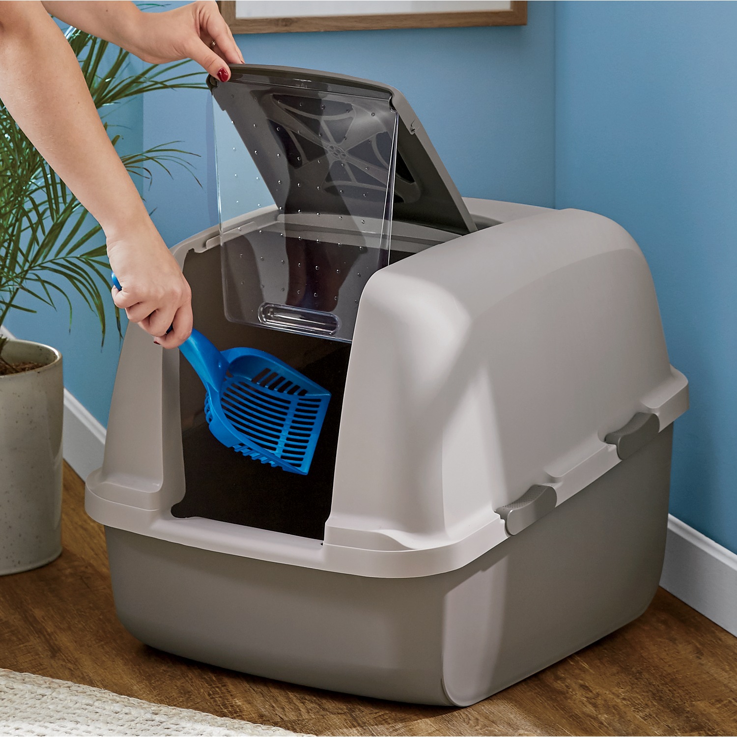 Catit Jumbo Hooded Litter Box Ginny s