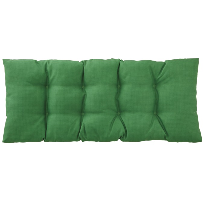 Wicker Settee Cushion, Geo Green Botanical, large