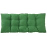 Wicker Settee Cushion, Geo Green Botanical, large