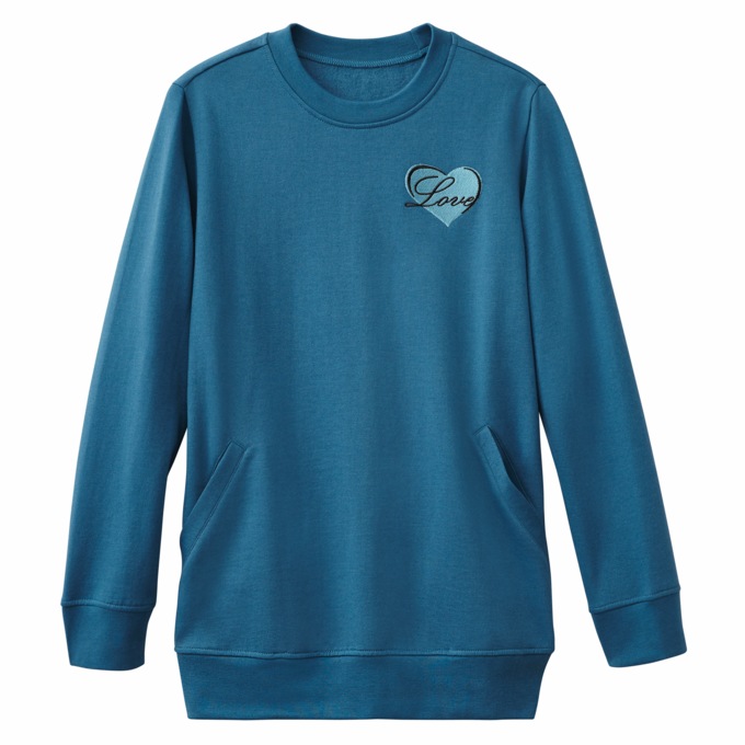 Novelty Fleece Sweatshirt, , large
