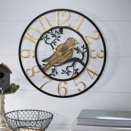 Spring Bird Wall Clock, , large