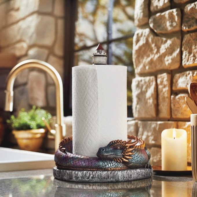 Dragon Paper Towel Holder, Multi, large