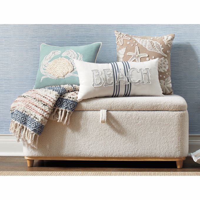 Coastal Beach Accent Pillow, , large