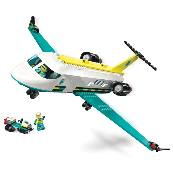 LEGO City Emergency Air Ambulance Airplane, , large