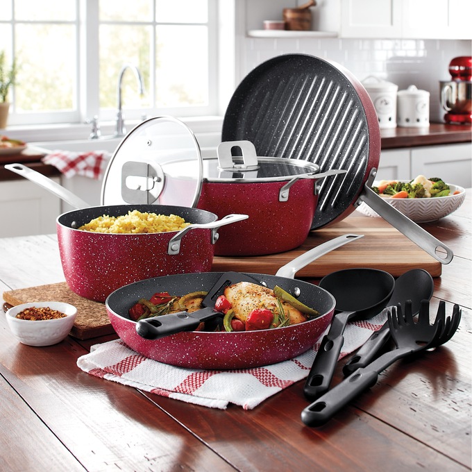 10-Piece Stackable Cookware Set - On Sale Now!