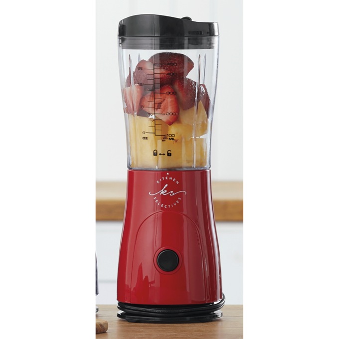 15-Ounce Kitchen Selectives Personal Blender with One-Touch Operation, Red, large