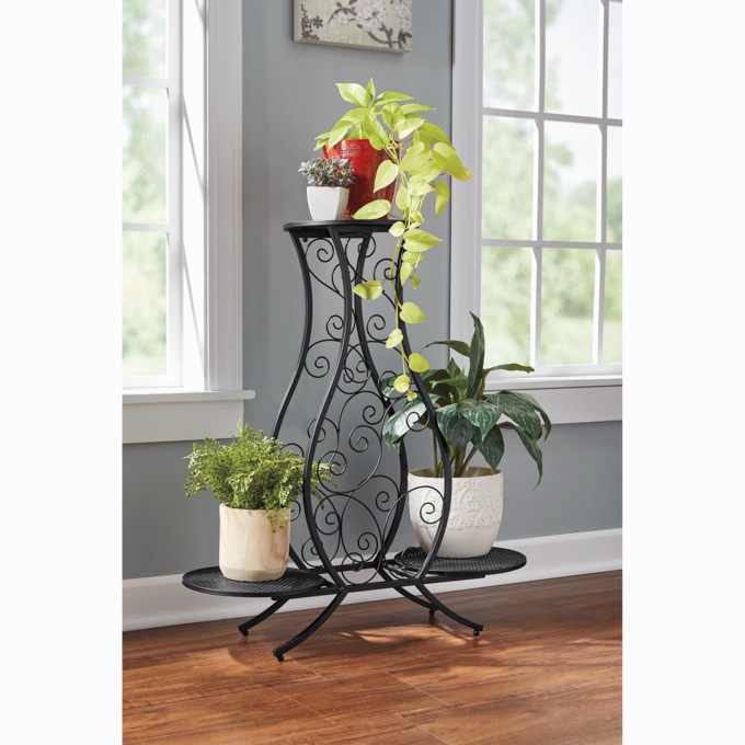 Vivienne Scroll Plant Stand, , large