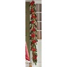 Lit Poinsettia Garland, , large