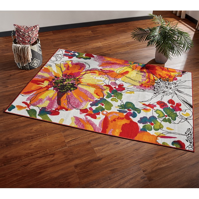 Avora Floral Rug, , large