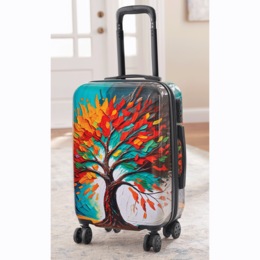 Tree of Life Luggage Set - Hardsided Carryon with 2 Toiletry Bags, , large