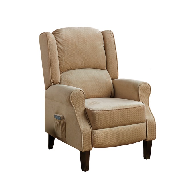 Massage Wingback Recliner with Heat, , large