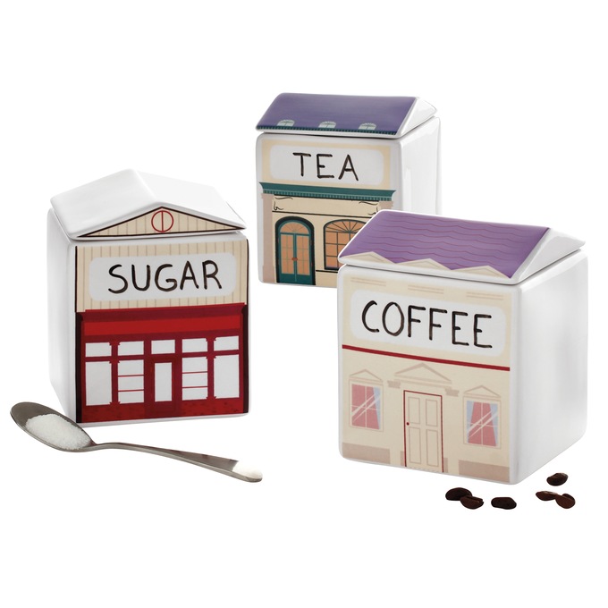 Set of 3 Village Spice Canisters, , large