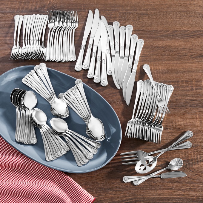 90-pc. Flatware Set, , large