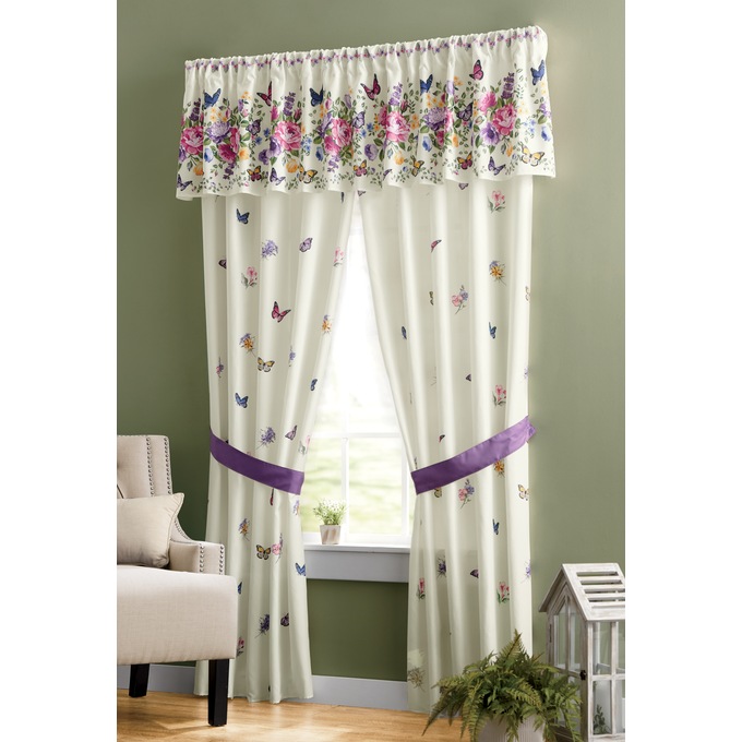 Butterfly Floral Panel Pair, , large