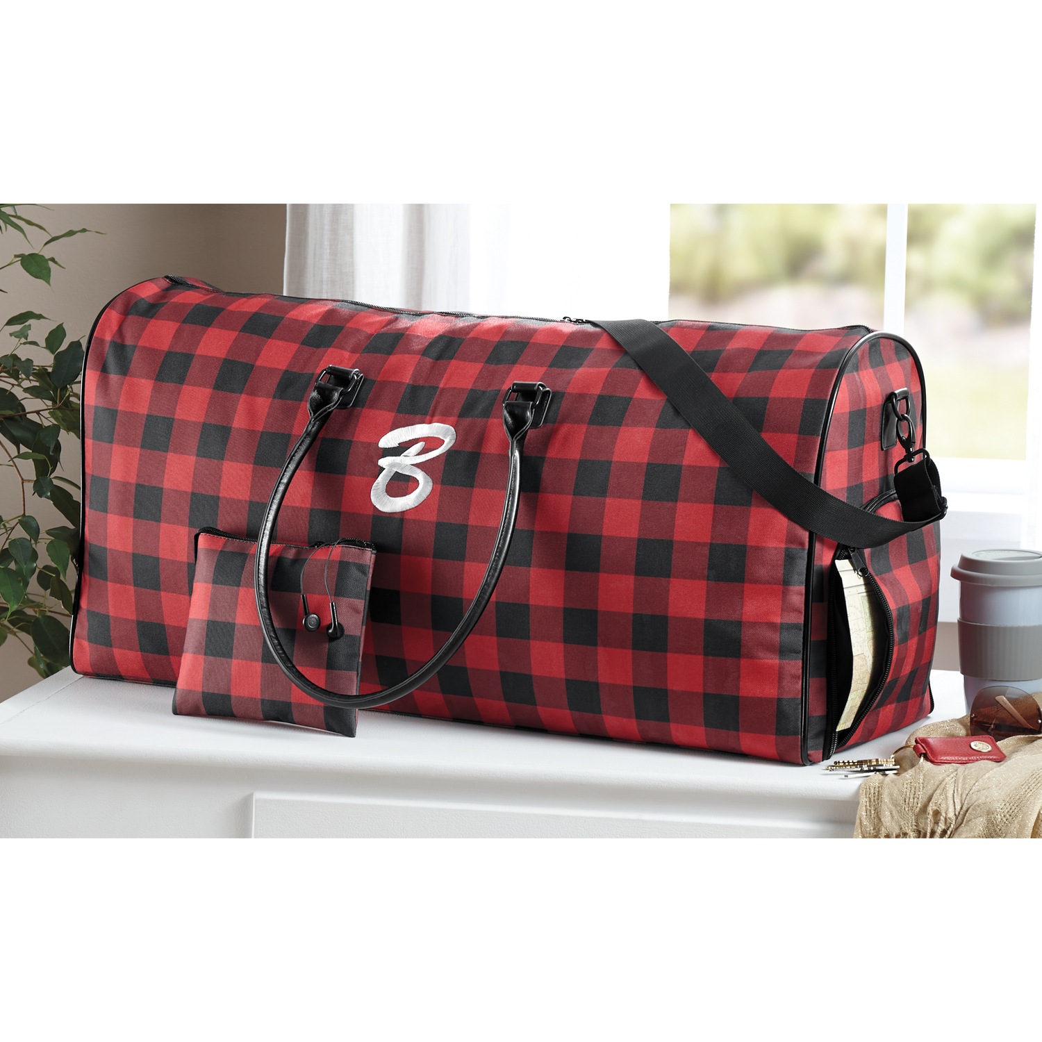 Buffalo plaid 2025 duffle bag