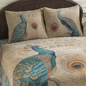 Majestic Peacock Sham Pair, , large
