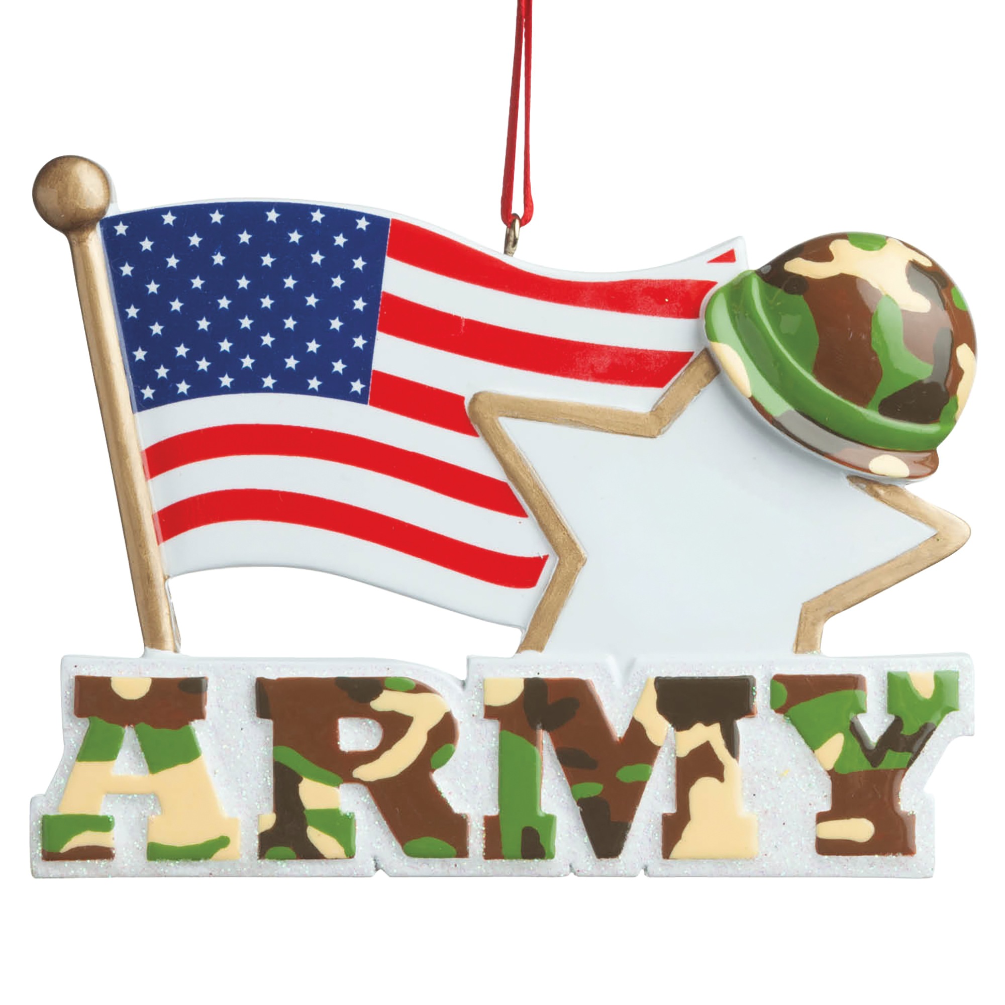 Personalized Military Ornament, , large