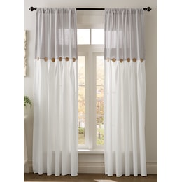 Linen-Look Button Panel, , large