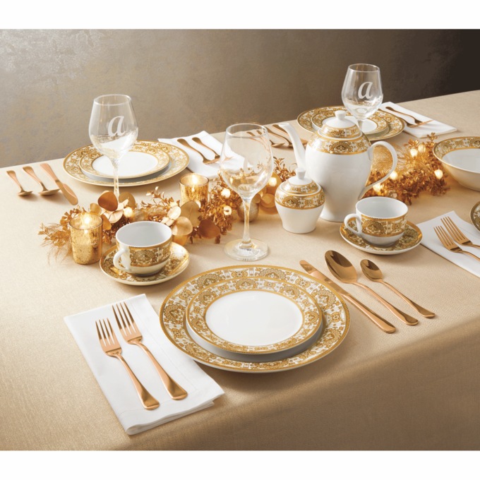 45-Piece Copper Flatware Set, Copper, large