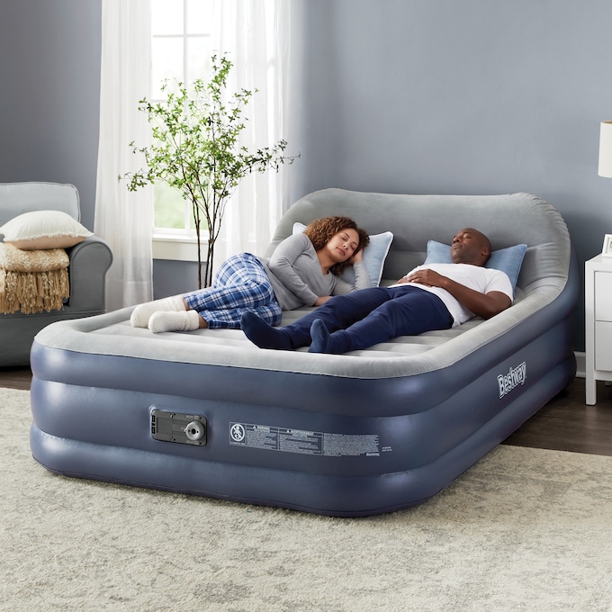 Bestway Tritech Queen-Sized Headboard Air Mattress, , large