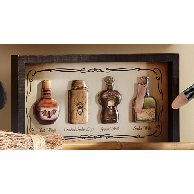 Potion Ingredients Wooden Wall Sign, , large