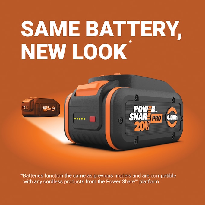 Worx 20V Power Share Pro 4.0 Ah Battery, , large