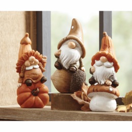 Set of 3 Harvest Gnomes, , large